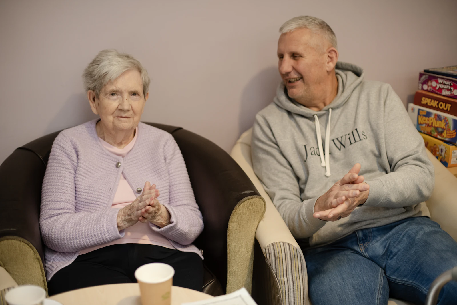 Elderly couple in a care setting, representing the Medicaid home care visits Texas EVV protects