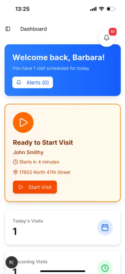 Caregiver Mobile App